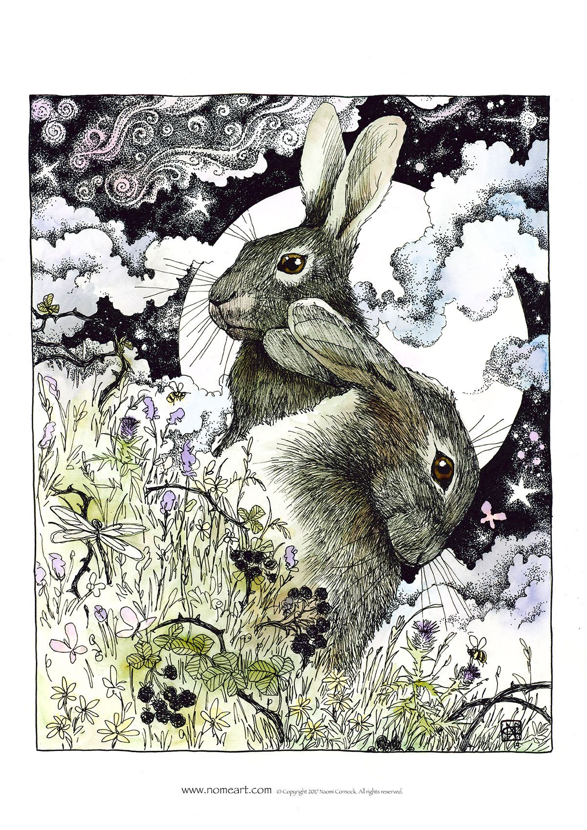 Hares in the Hedgerows