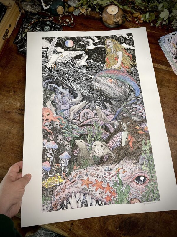 Mermaids and Monsters Original - SOLD
