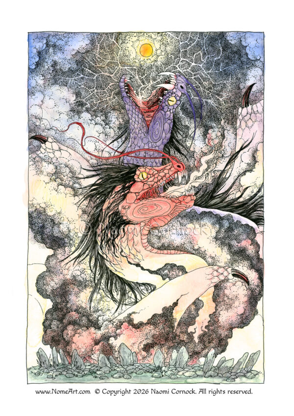 Storm Dragons Rising from Annwn